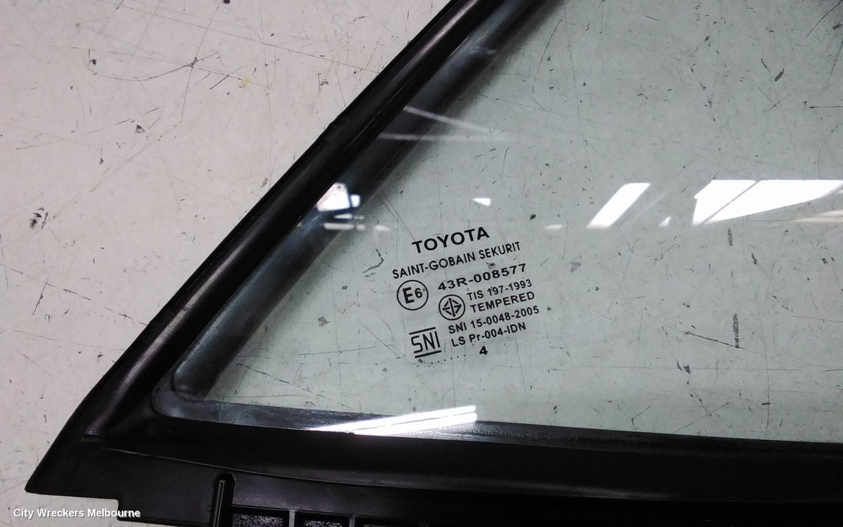TOYOTA COROLLA RIGHT REAR 1/4 DOOR GLASS, ZRE172/20182R, 12/2013 - 06/2019 - Image 2