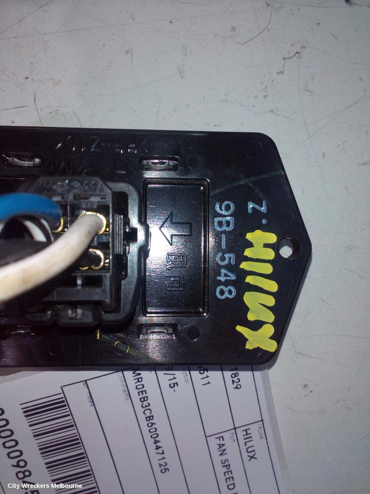 TOYOTA HILUX FAN SPEED RESISTOR, NON CLIMATE CONTROL TYPE, 06/2015 ONWARDS - Image 2