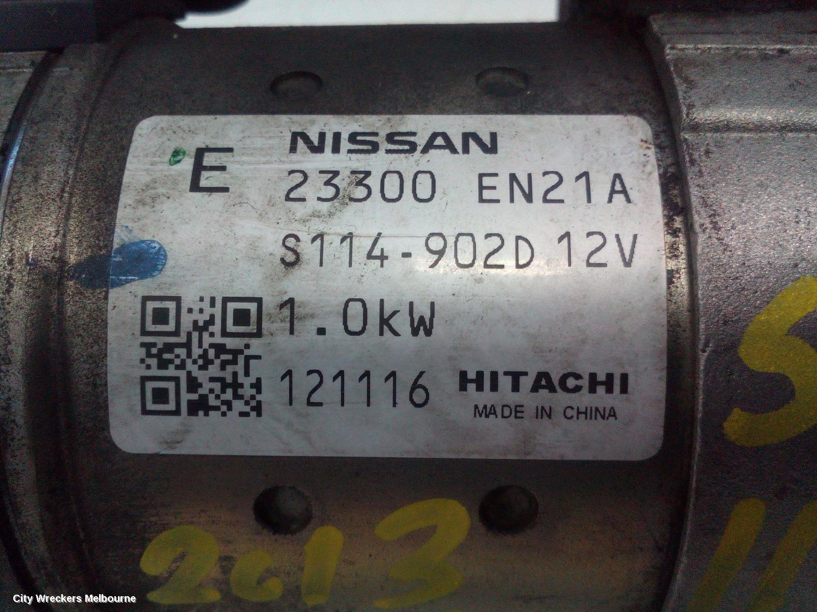 NISSAN PULSAR STARTER, PETROL, 1.8, MRA8DE, B17/C12, 12/2012 - 12/2017 - Image 3
