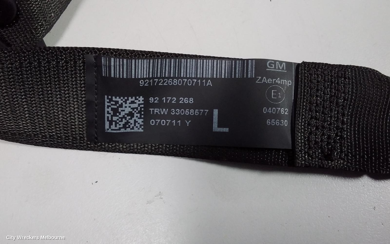 HOLDEN COMMODORE SEATBELT/STALK, LH FRONT, SEAT BELT ONLY, VE, 08/2006 - 04/2013 - Image 3