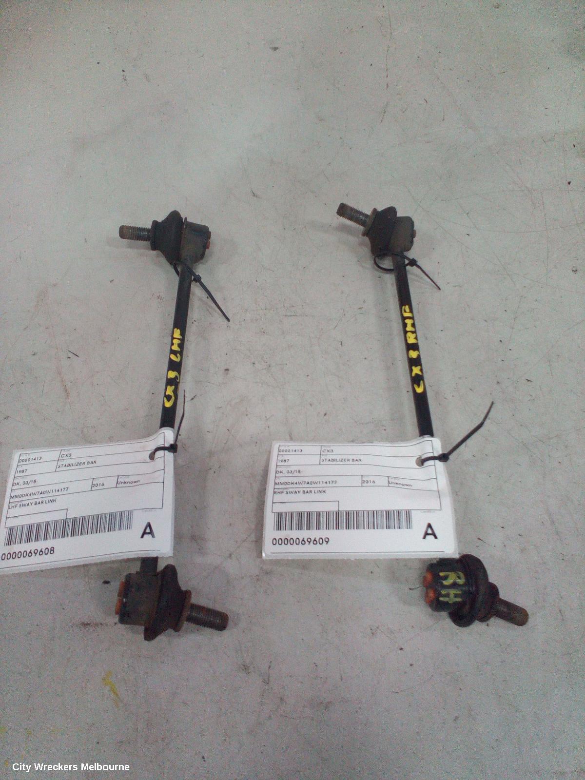 MAZDA CX3 STABILISER BAR, DK, 03/2015 ONWARDS - Image 2