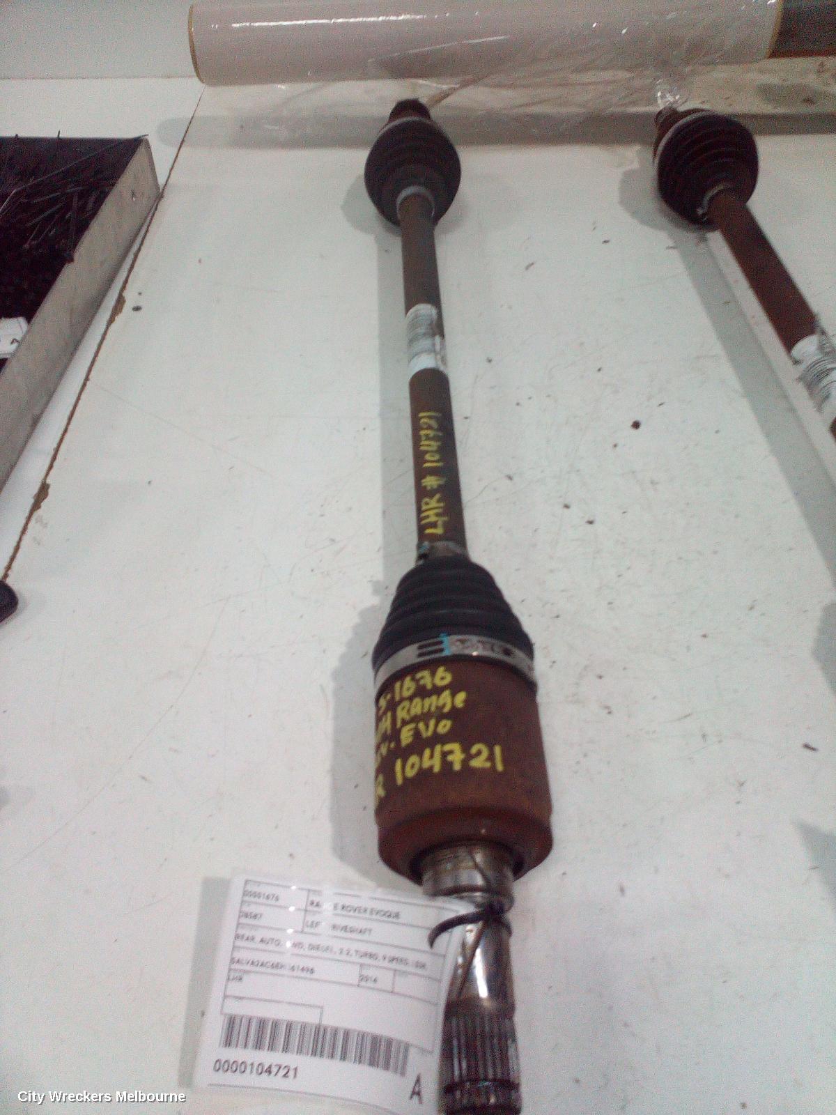 LAND ROVER RANGEROVER EVOQUE LEFT DRIVESHAFT, REAR, EFFICIENT DRIVELINE, L538, 11/2011 - 01/2019 - Image 2