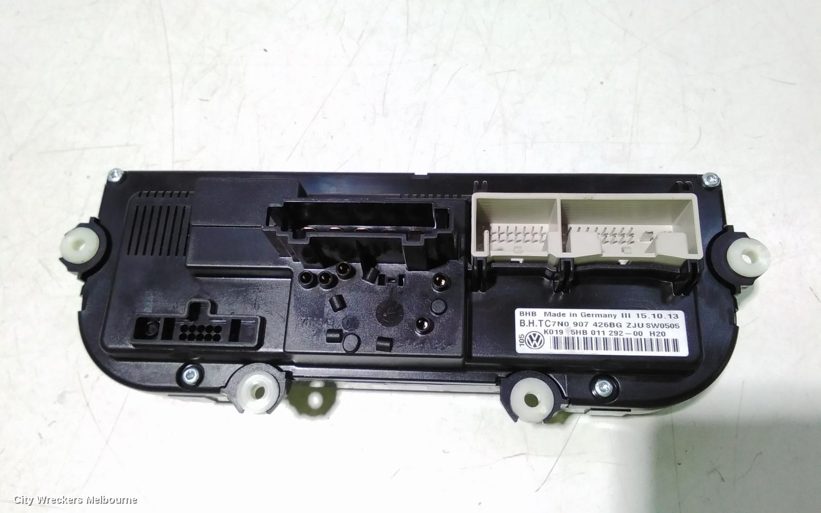 VOLKSWAGEN TIGUAN HEATER/AC CONTROLS, 5N, STANDARD TYPE, NON SEAT WARMER, 05/2008 - 08/2016 - Image 3