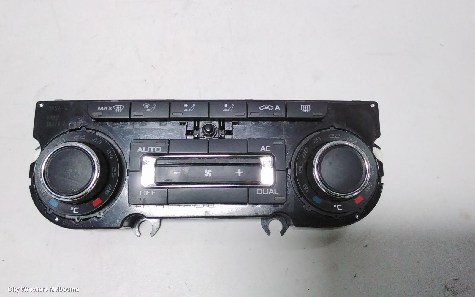 SKODA OCTAVIA HEATER/AC CONTROLS, DUAL ZONE CLIMATE CONTROL, 1Z, NON HEATED SEAT TYPE, 03/2009 - 10/2013 - Image 1