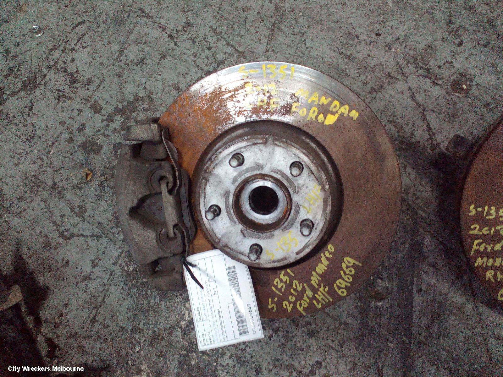 FORD MONDEO LEFT FRONT HUB ASSEMBLY, MA-MC, PETROL, NON ABS TYPE, 10/2007 - 12/2014 - Image 1