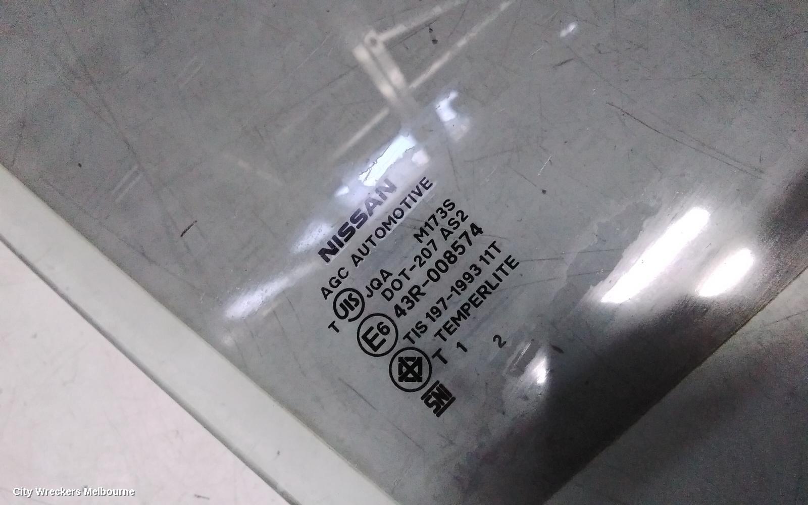 NISSAN MICRA RIGHT FRONT DOOR WINDOW, K13, 11/2010 ONWARDS - Image 1