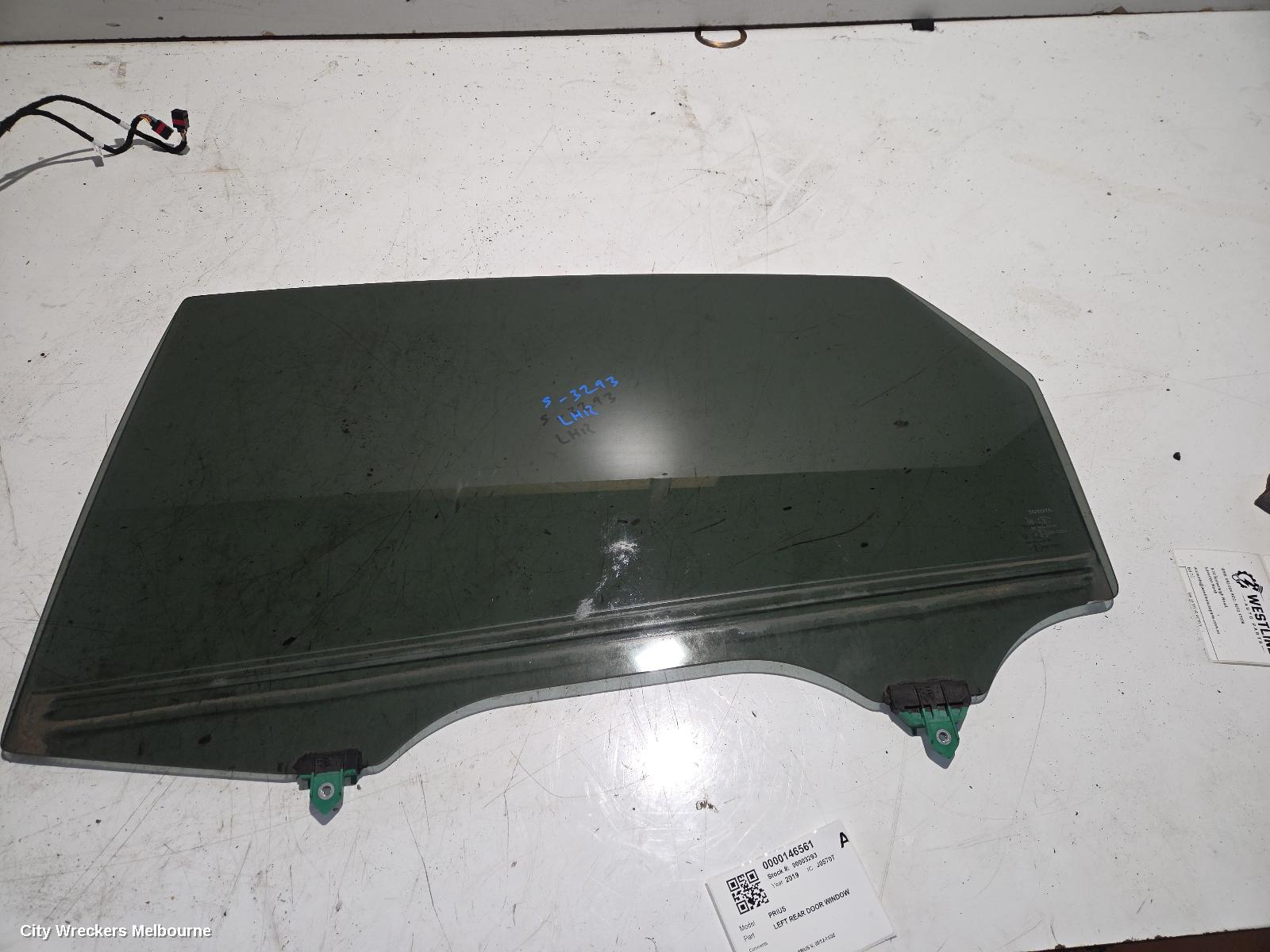 TOYOTA PRIUS LEFT REAR DOOR WINDOW, ZVW40R, PRIUS V, 05/2012 - 11/2022 - Image 2