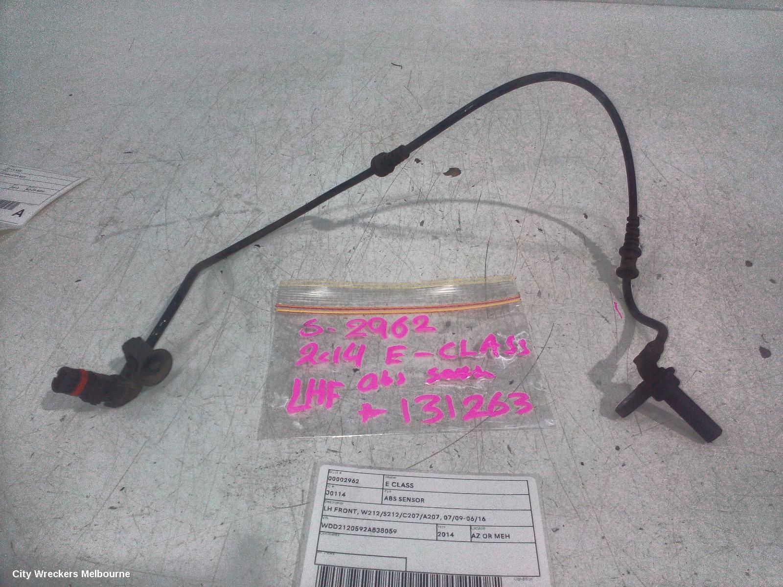 MERCEDES E CLASS ABS SENSOR, LH FRONT, W212/S212/C207/A207, 07/2009 - 06/2016 - Image 1