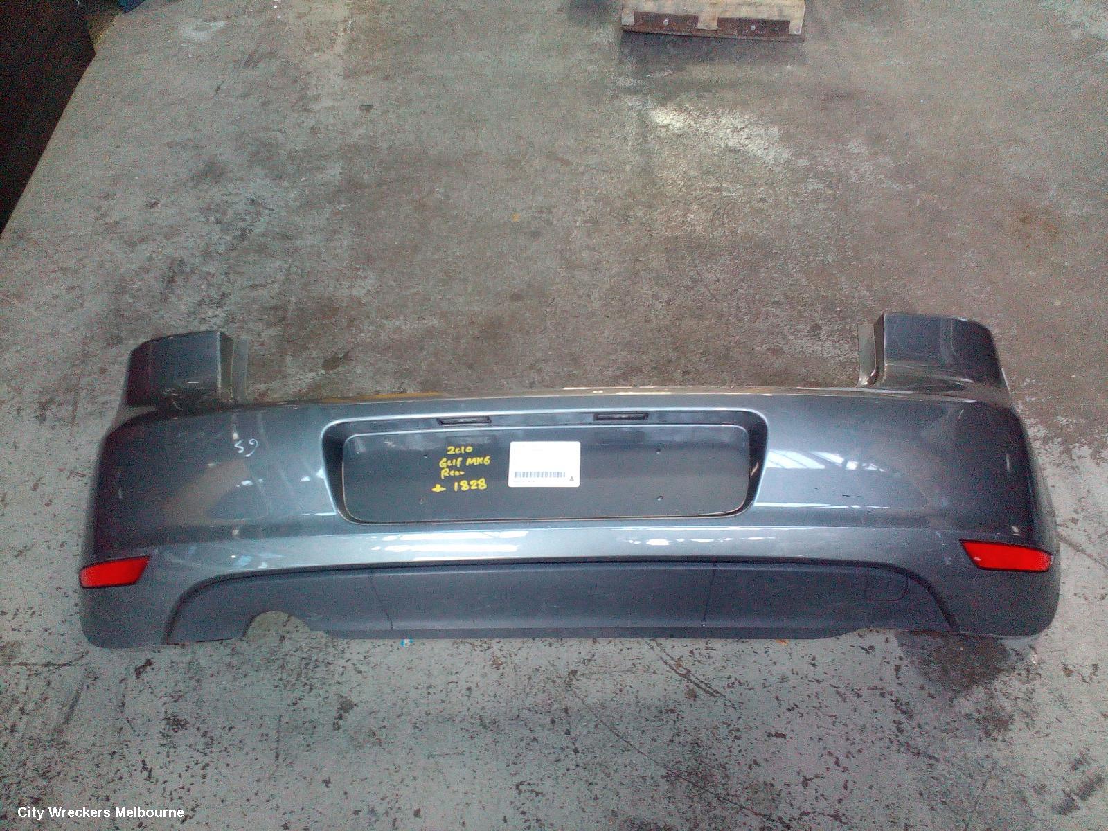 VOLKSWAGEN GOLF REAR BUMPER, GEN 6, HATCH, GTD, NON PARK SENSOR TYPE, 06/2010 - 12/2012 - Image 2