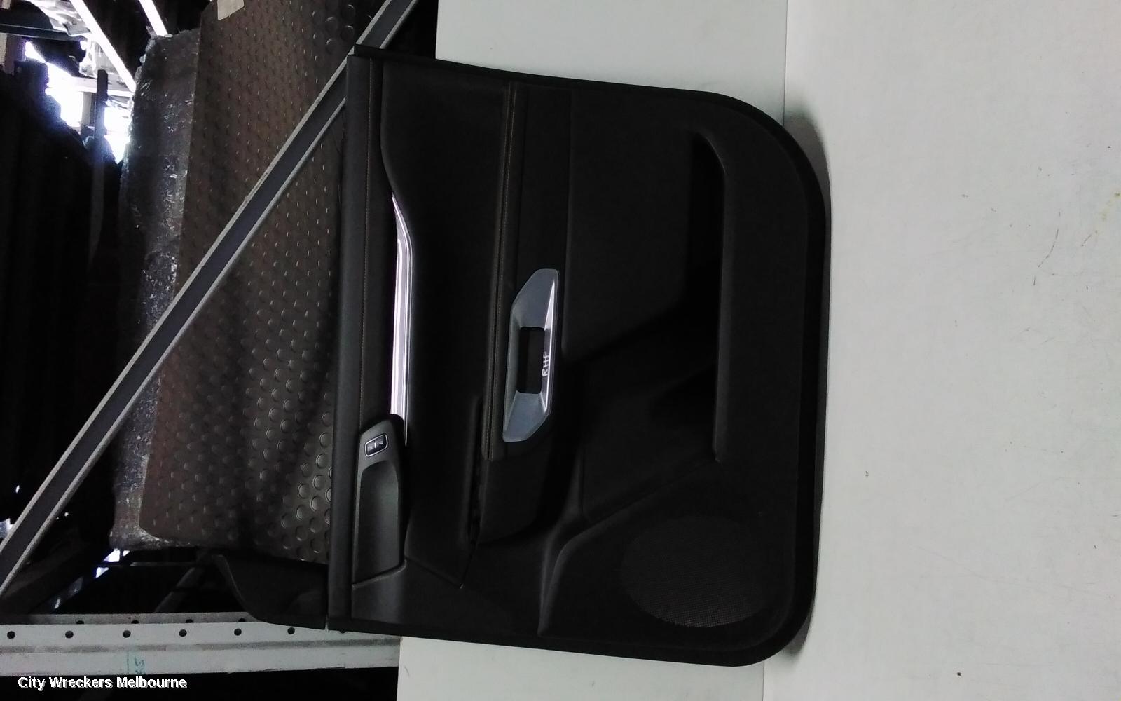 FORD RANGER DOOR TRIM, RA, RH FRONT, LEATHER, BLACK, W/ WHITE STITCHING, 05/2022 ONWARDS - Image 2