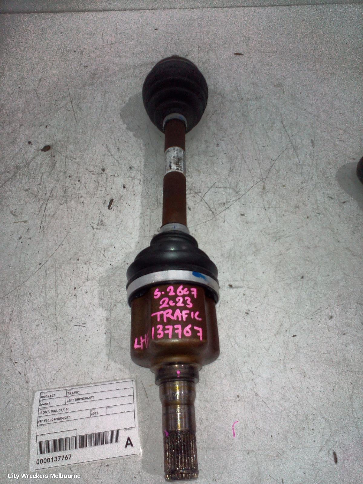 RENAULT TRAFIC LEFT DRIVESHAFT, FRONT, X82, 01/2015 ONWARDS - Image 1