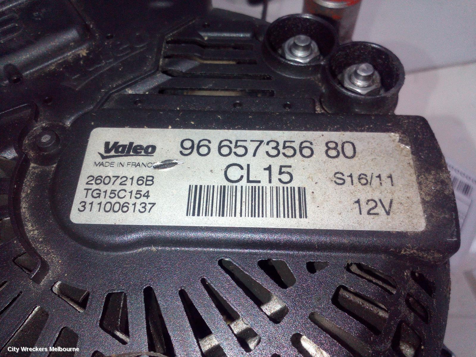 PEUGEOT 4007 ALTERNATOR, DIESEL, 2.2, VALEO P/N TG15C154, GS, 11/2009 - 08/2013 - Image 1