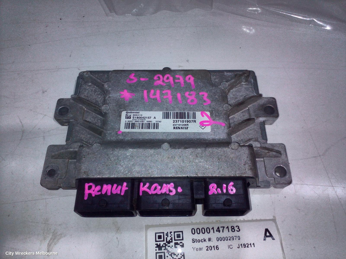 RENAULT KANGOO ECU, ENGINE ECU, 1.6, ECU ONLY, X61, 10/2010 - 06/2016 - Image 1
