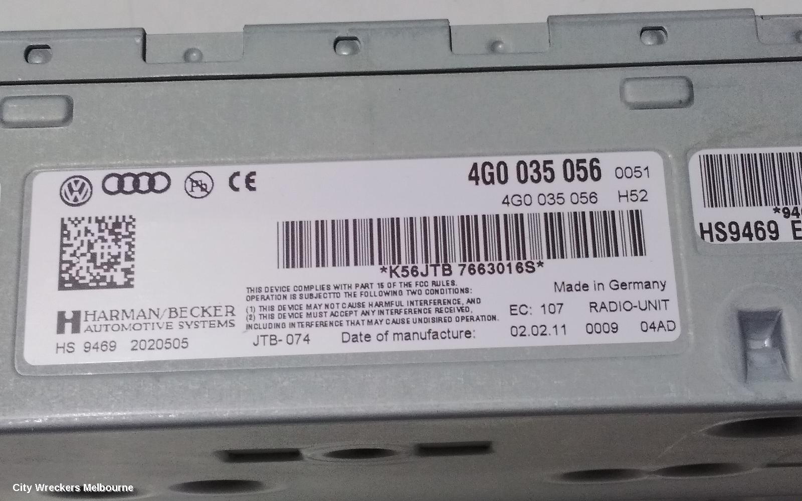 AUDI A6 RADIO/CD/DVD/SAT/TV, MULTIMEDIA UNIT, 4G/C7, 07/2011 - 06/2018 - Image 3