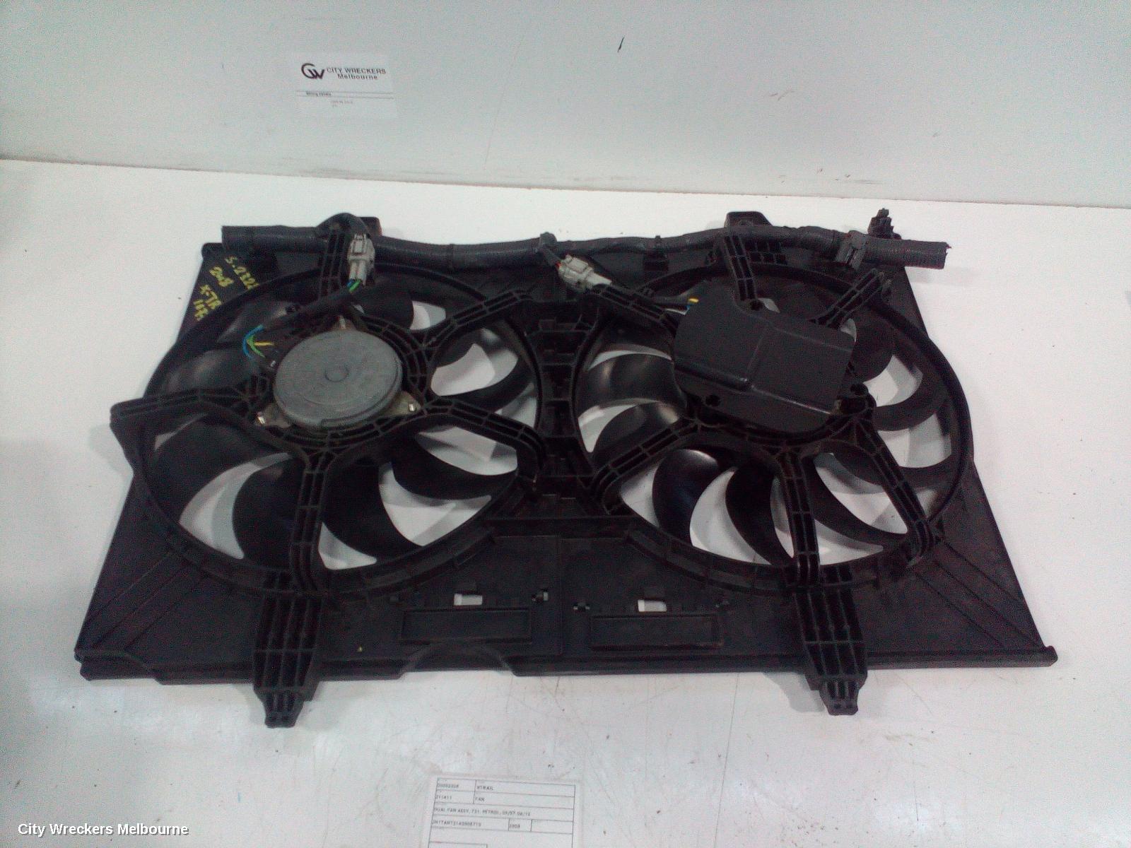 NISSAN XTRAIL FAN, DUAL FAN ASSY, T31, PETROL, 09/2007 - 06/2010 - Image 3
