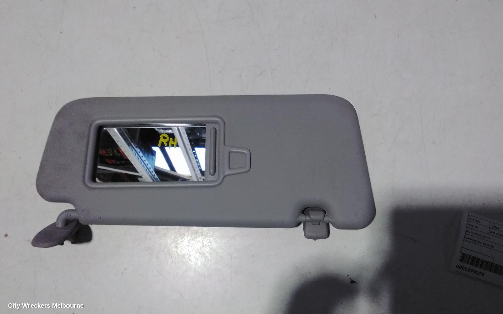 HYUNDAI KONA SUNVISOR, OS, RH SIDE, 09/2017 ONWARDS - Image 3