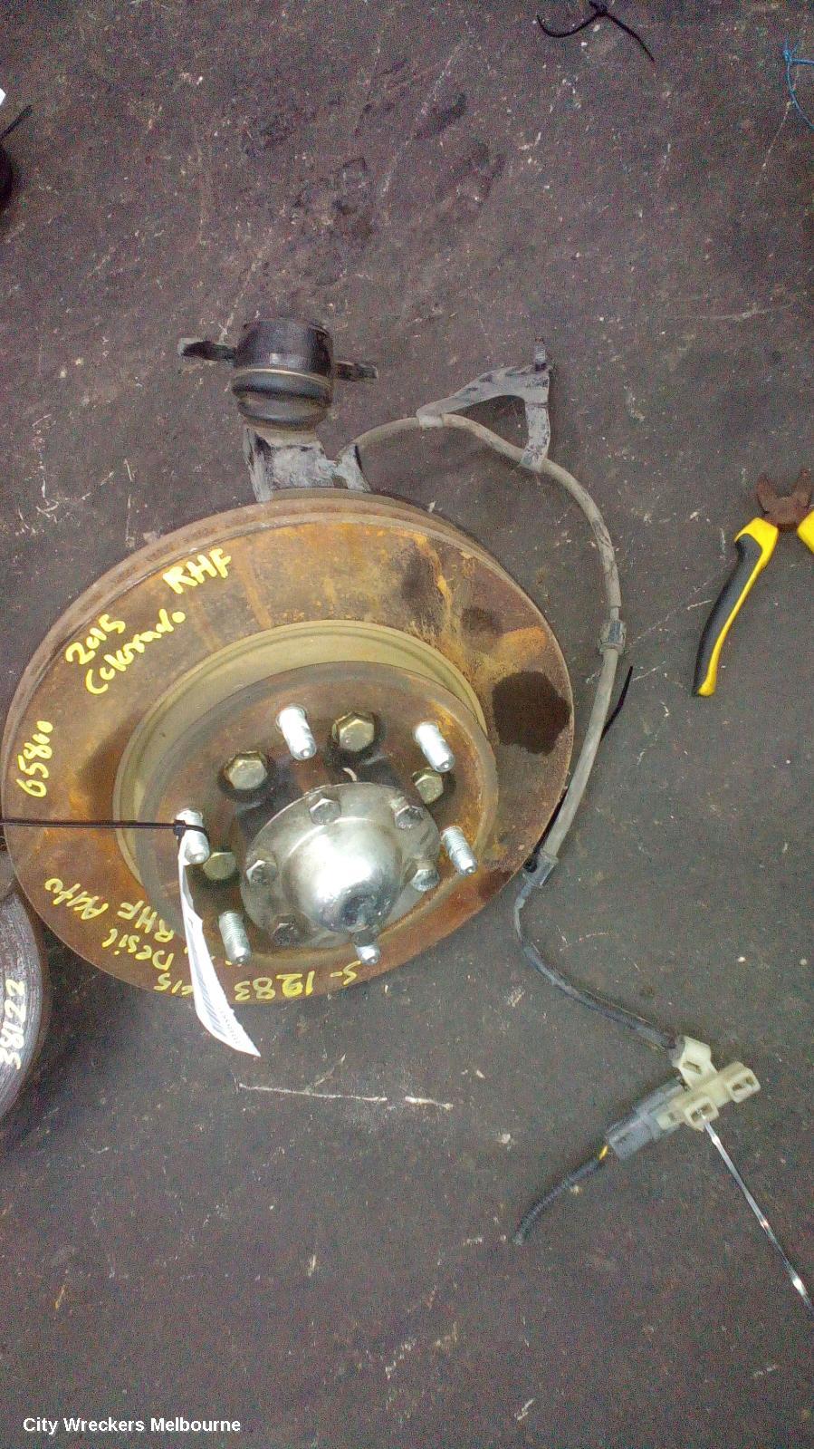 HOLDEN COLORADO RIGHT FRONT HUB ASSEMBLY, RG, 2WD, HI-RIDE, ABS TYPE, 01/2012 - 06/2016 - Image 1