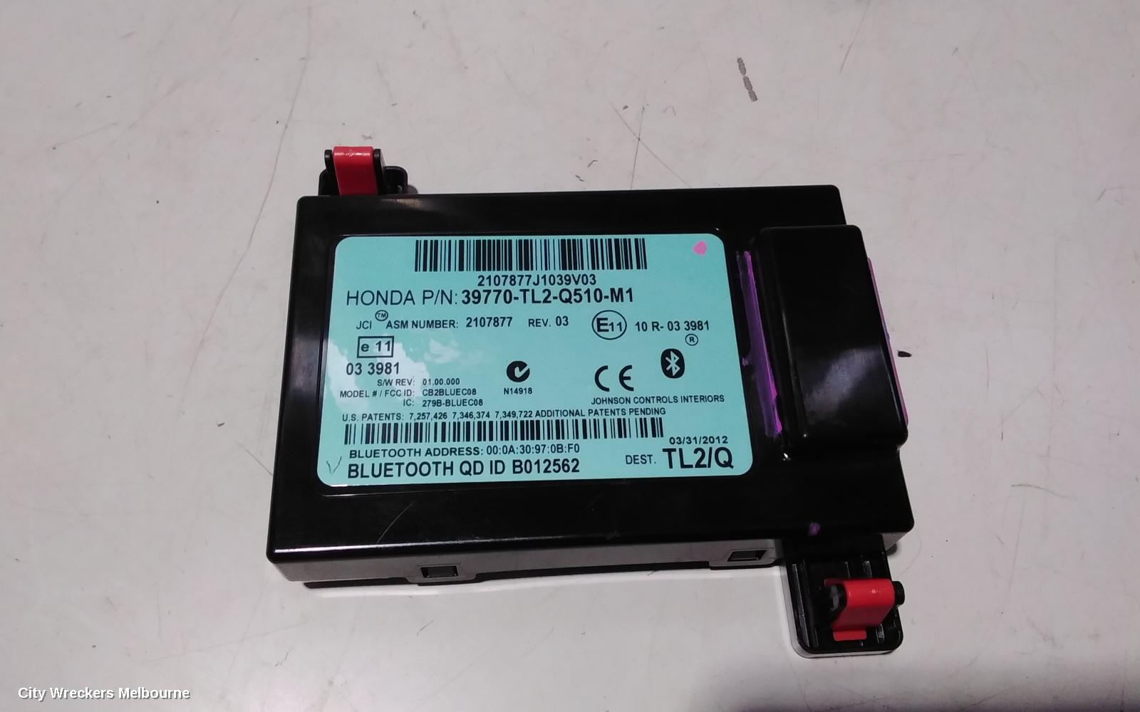 HONDA ACCORD, 8TH GENERATION 02/2008 - 04/2013, ACCORD EURO BLUETOOTH MODULE: 91365 - Image 1