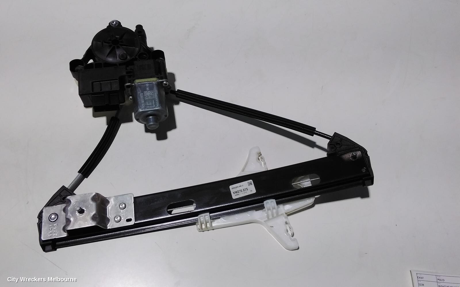 VOLKSWAGEN POLO RIGHT REAR WND REG/MOTOR, AW, 09/2017 ONWARDS - Image 1