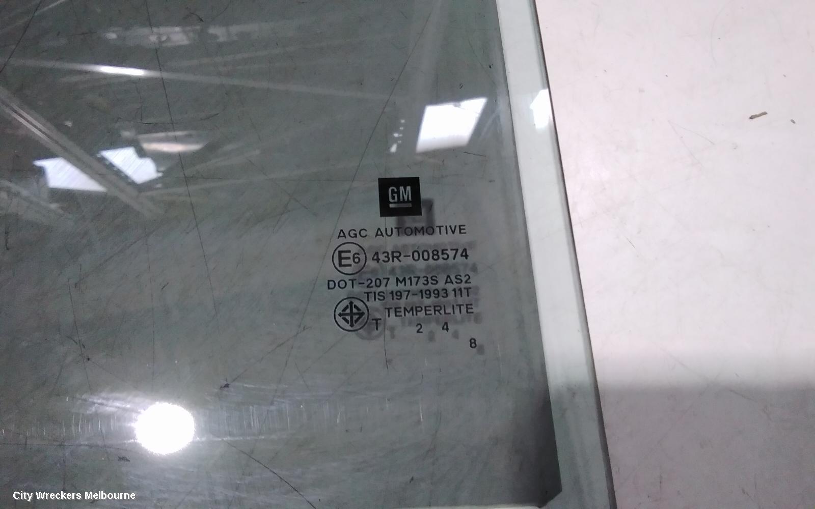 HOLDEN COLORADO RIGHT REAR DOOR WINDOW, RG, DUAL CAB, 01/2012 - 12/2020 - Image 2