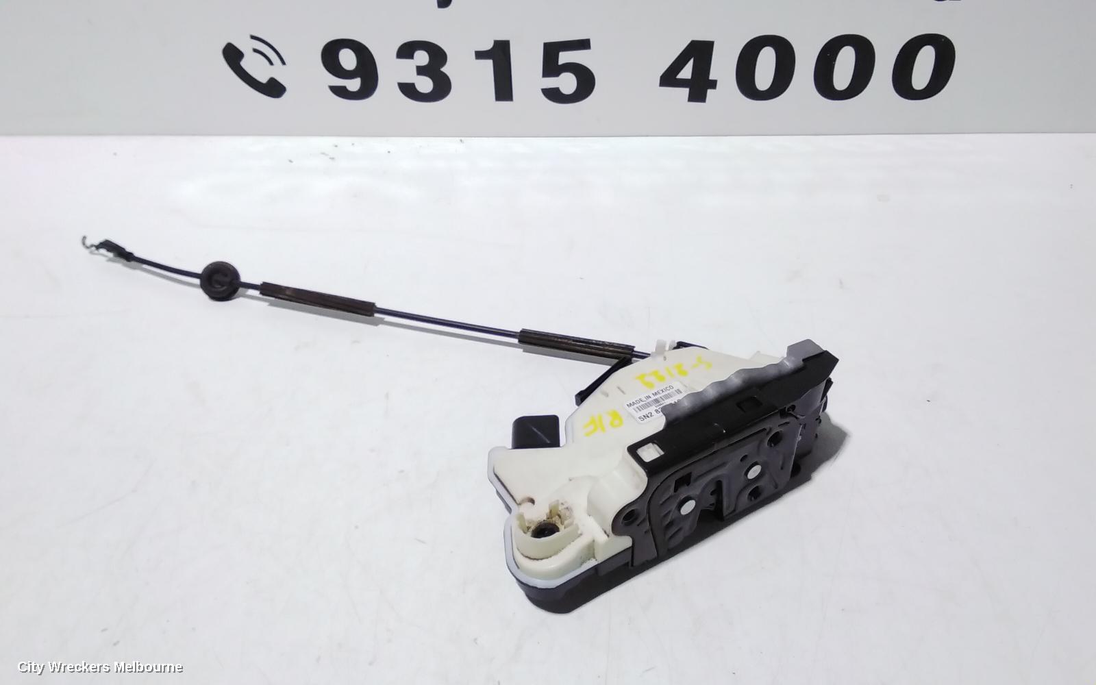 VOLKSWAGEN AMAROK DOOR/BOOT/GATE LOCK, RIGHT FRONT DOOR LOCK, P/N 5N2837016F, 2H, 12/2010 ONWARDS - Image 2