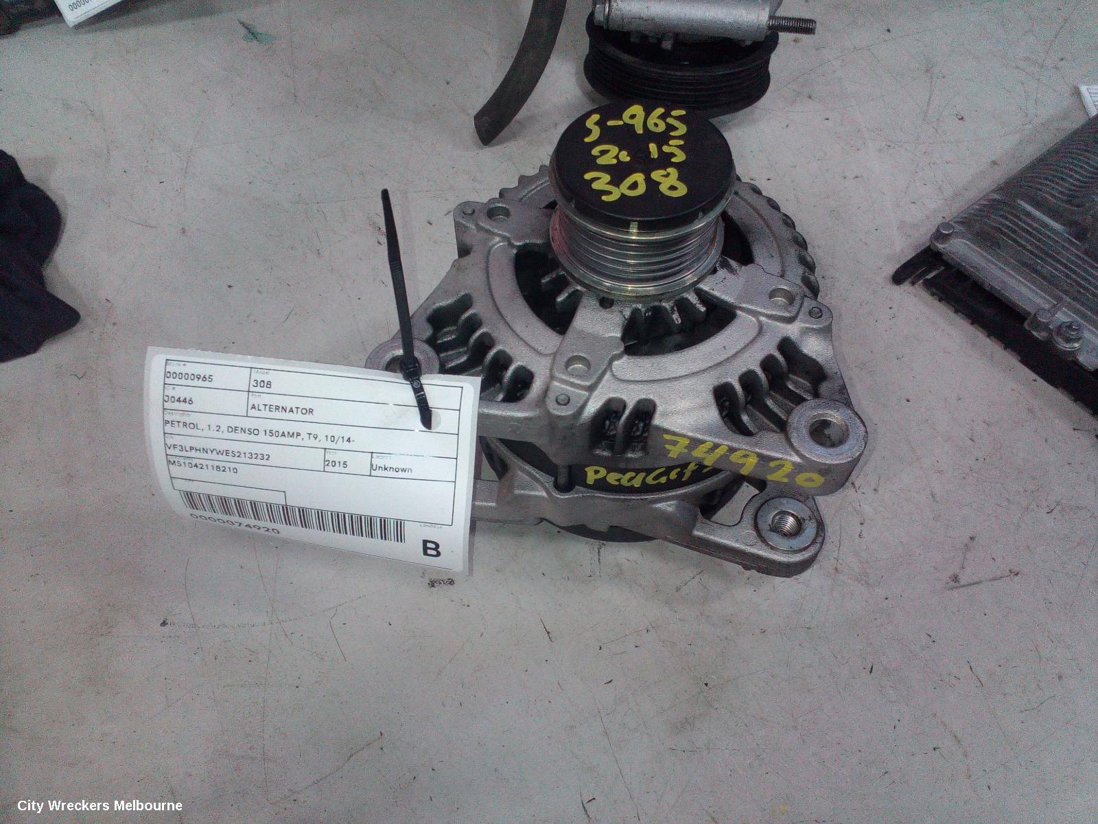 PEUGEOT 308 ALTERNATOR, PETROL, 1.2, DENSO 150AMP, T9, 10/2014 ONWARDS - Image 3