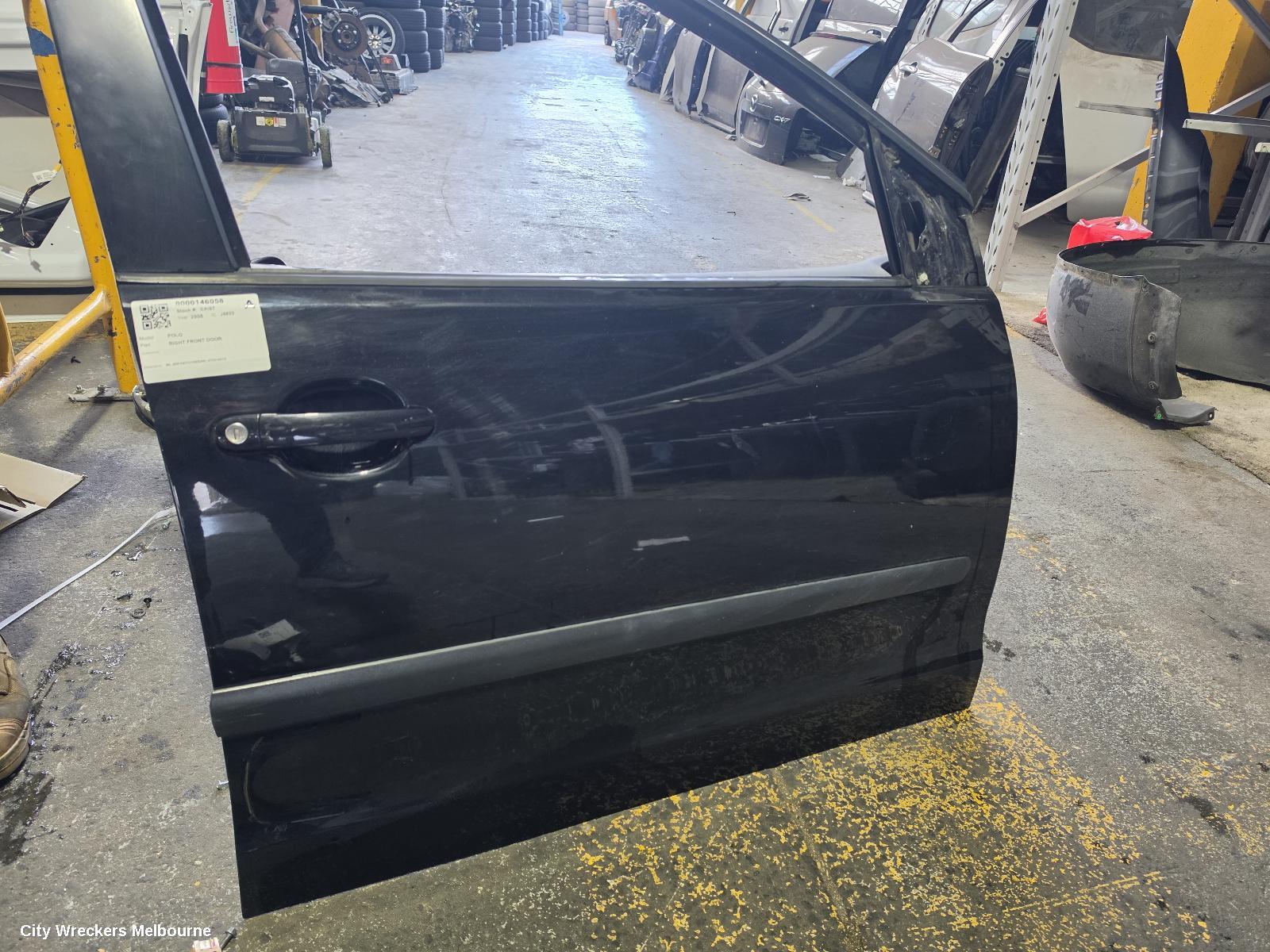 VOLKSWAGEN POLO RIGHT FRONT DOOR, 9N, 5DR HATCH/SEDAN, 07/2002 - 04/2010 - Image 2