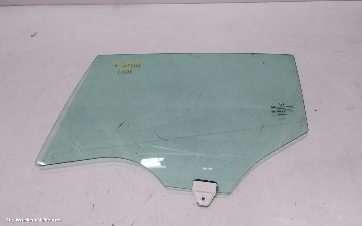 MAZDA 3 LEFT REAR DOOR WINDOW, BM-BN, STANDARD TINT TYPE, 06/2013 - 02/2019 - Image 1