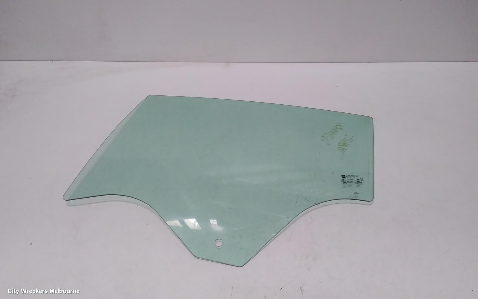 HOLDEN ASTRA LEFT REAR DOOR WINDOW, BL, SEDAN, 05/2017 - 12/2020 - Image 2