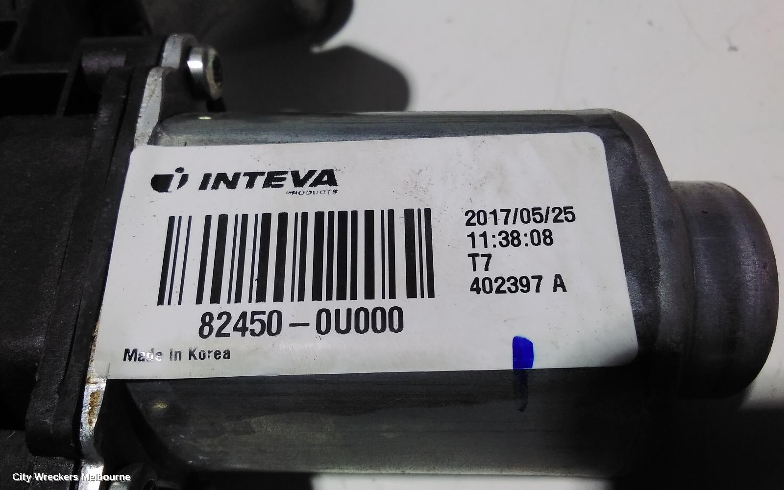 HYUNDAI ACCENT LEFT FRONT WINDOW REG/MOTOR, DOOR REG & MOTOR ASSY, RB, 07/2011 - 12/2019 - Image 2