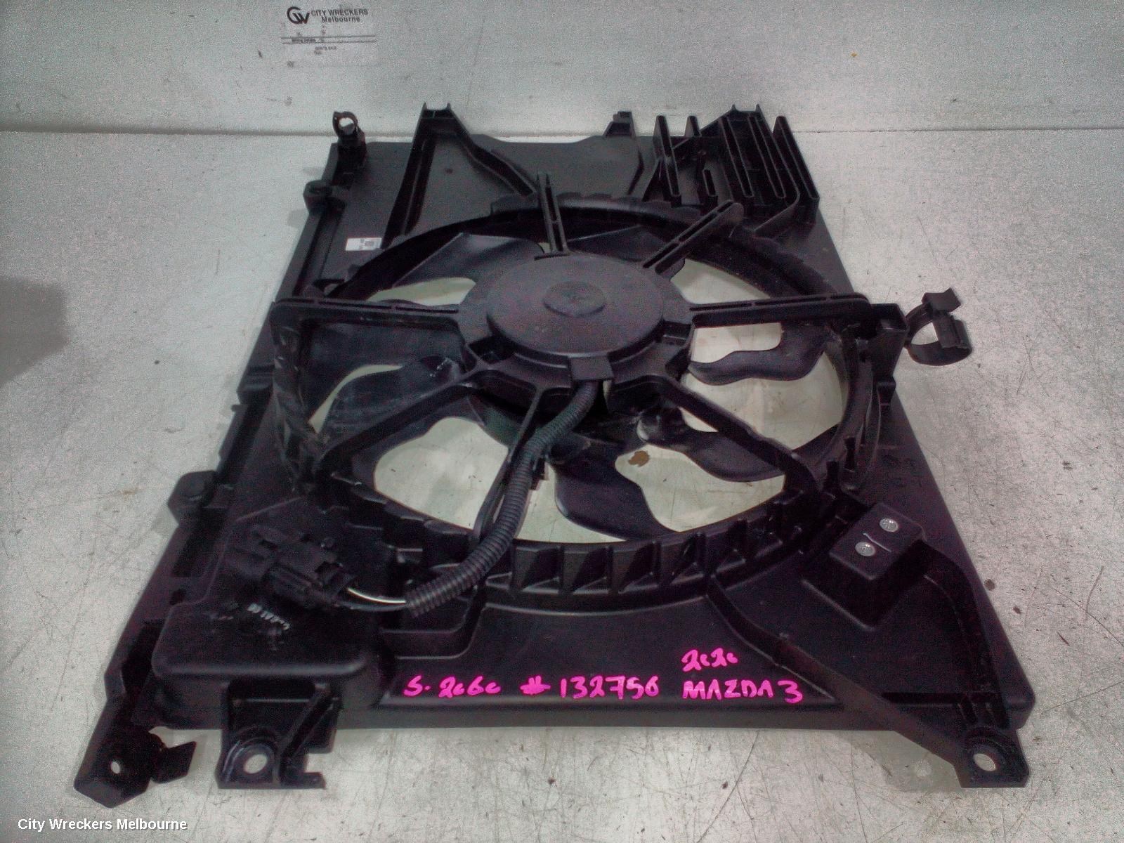 MAZDA 3 FAN, RADIATOR FAN, 2.0/2.5, PETROL, SKYACTIV G/E-SKYACTIV G, BP, 03/2019 ONWARDS - Image 1