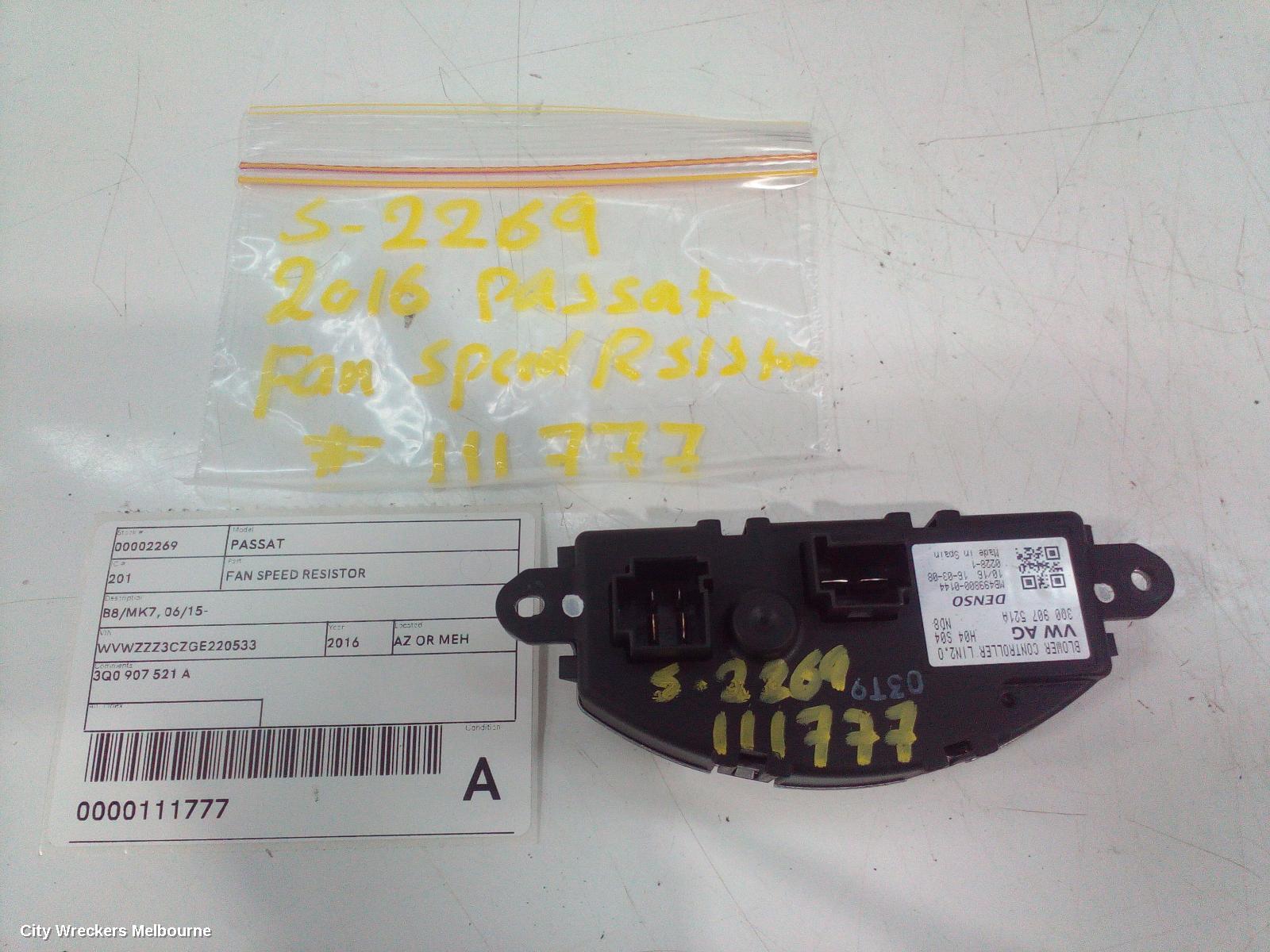 VOLKSWAGEN PASSAT FAN SPEED RESISTOR, B8/MK7, 06/2015 - 05/2023 - Image 2