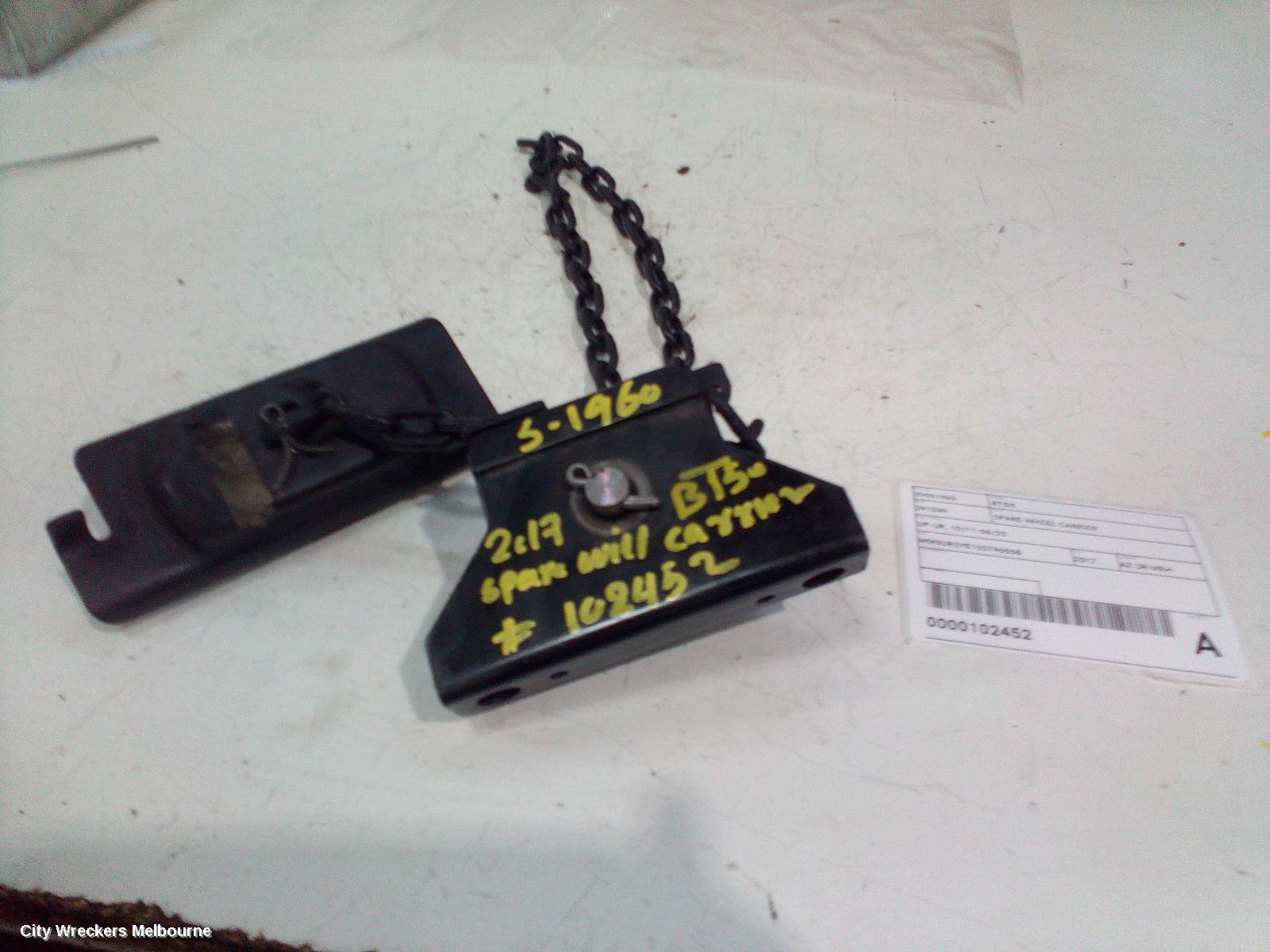 MAZDA BT50 SPARE WHEEL CARRIER, UP-UR, 10/2011 - 06/2020 - Image 2