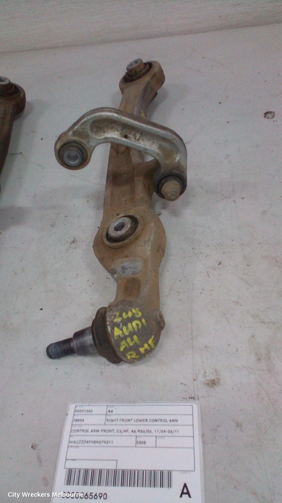 AUDI A6 RIGHT FRONT LOWER CONTROL ARM, CONTROL ARM-FRONT, C6/4F, A6/RS6/S6, 11/2004 - 06/2011 - Image 1