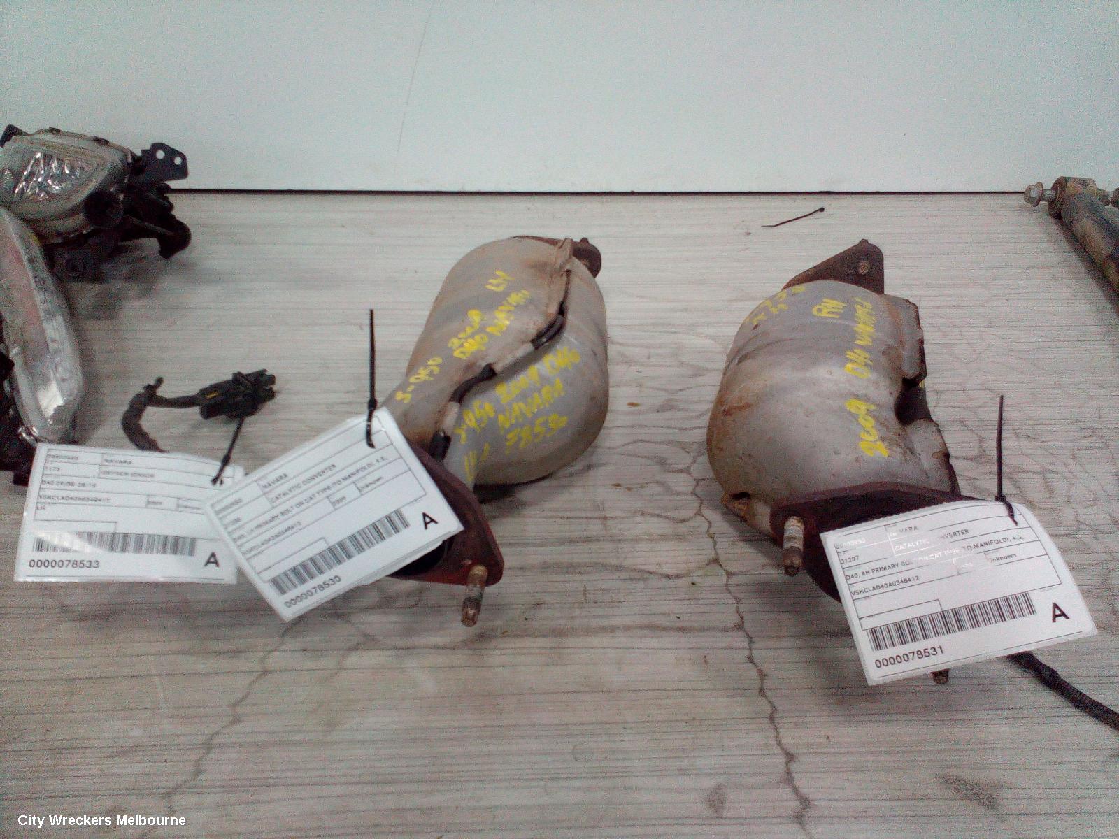 NISSAN NAVARA CATALYTIC CONVERTER, D40, LH PRIMARY BOLT ON CAT TYPE (TO MANIFOLD), 4.0, VQ40, PETROL, 09/2005 - 12/2011 - Image 2
