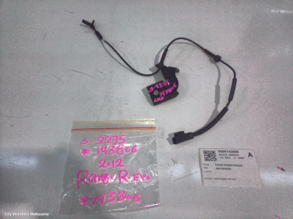 LAND ROVER RANGEROVER EVOQUE ABS SENSOR, L538, LH FRONT, 11/2011 - 01/2019 - Image 2