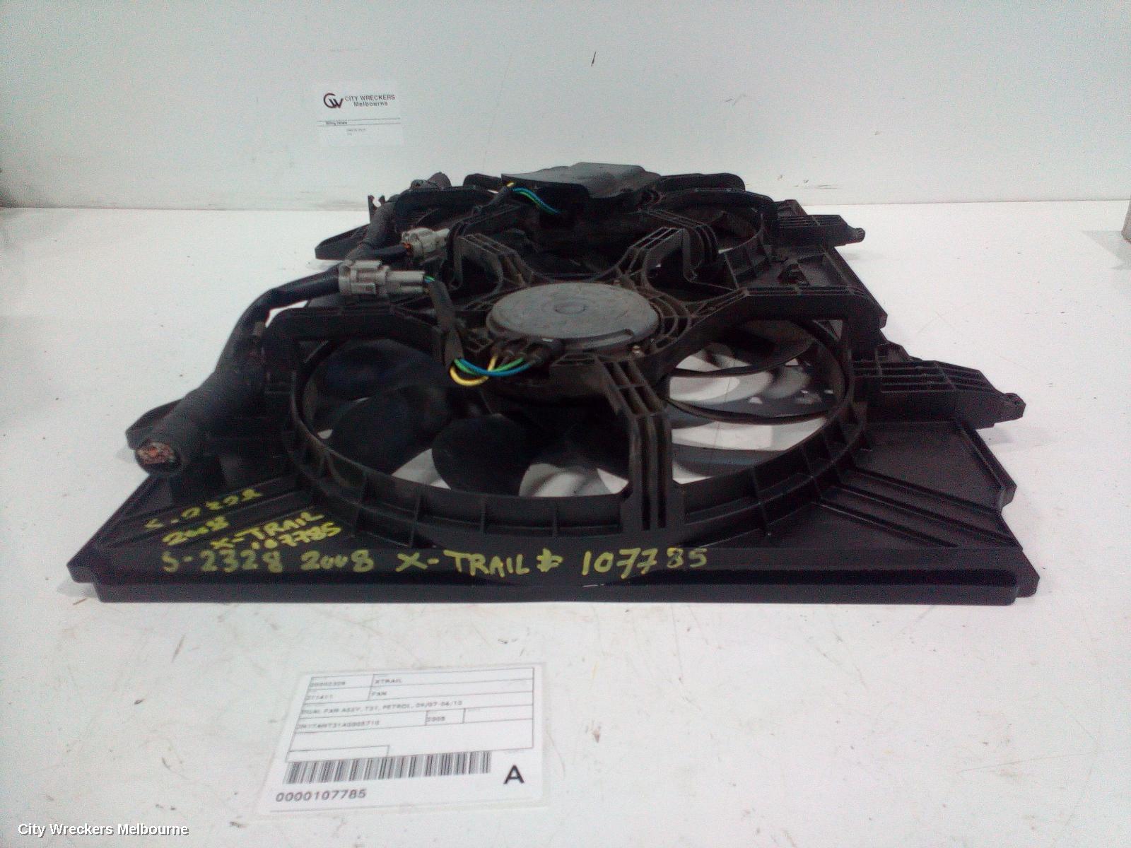 NISSAN XTRAIL FAN, DUAL FAN ASSY, T31, PETROL, 09/2007 - 06/2010 - Image 2