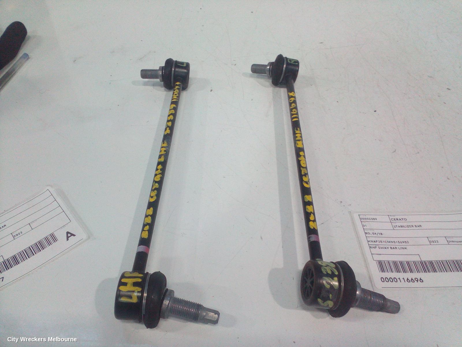 KIA CERATO STABILISER BAR, BD, 04/2018 - 09/2024 - Image 3