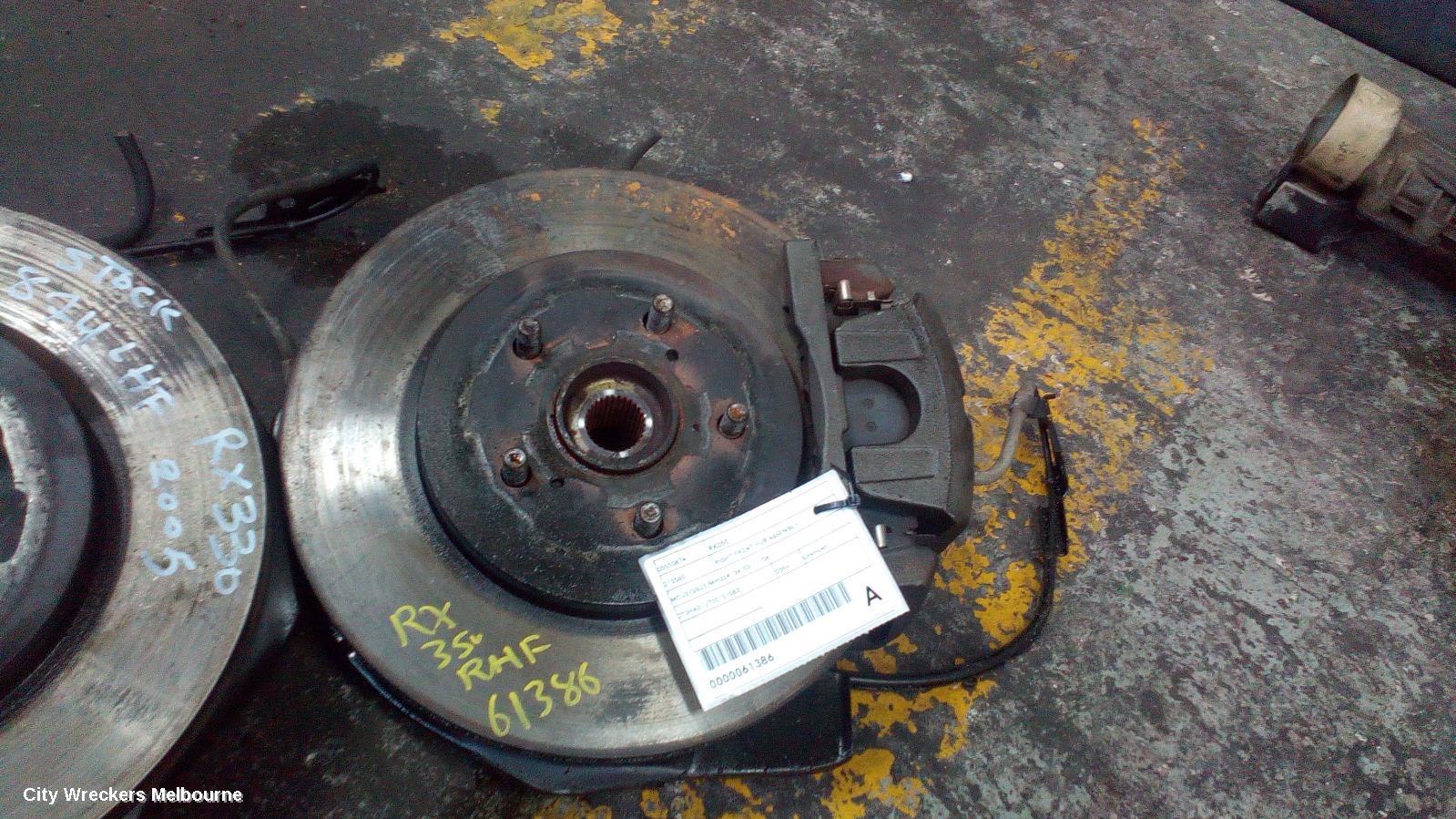 LEXUS RX SERIES RIGHT FRONT HUB ASSEMBLY, MCU3/GSU3/MHU3#, 04/2003 - 11/2008 - Image 3