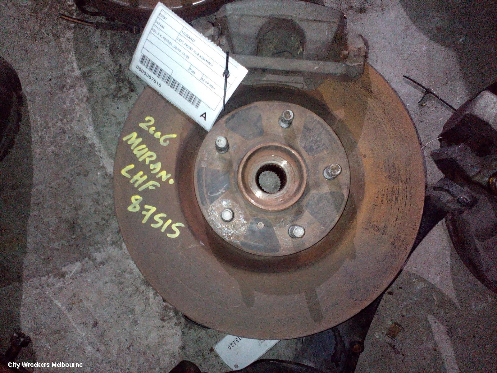 NISSAN MURANO LEFT FRONT HUB ASSEMBLY, Z50, 3.5, PETROL, 05/2002 - 12/2008 - Image 1
