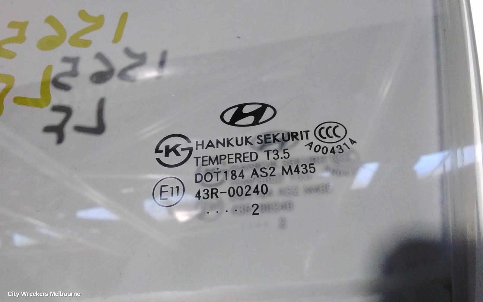 HYUNDAI VELOSTER LEFT FRONT DOOR WINDOW, FS, 12/2011 - 02/2018 - Image 2