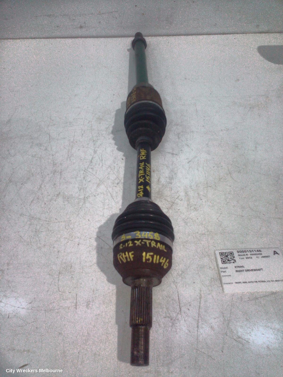 NISSAN XTRAIL RIGHT DRIVESHAFT, FRONT, AWD, AUTO T/M, PETROL, 2.5, T31, 09/2007 - 12/2013 - Image 1