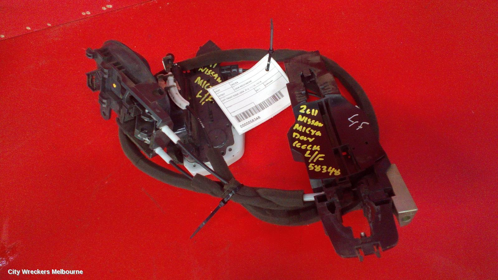 NISSAN MICRA DOOR/BOOT/GATE LOCK, LEFT FRONT DOOR LOCK, K13, 11/2010 - 12/2016 - Image 3