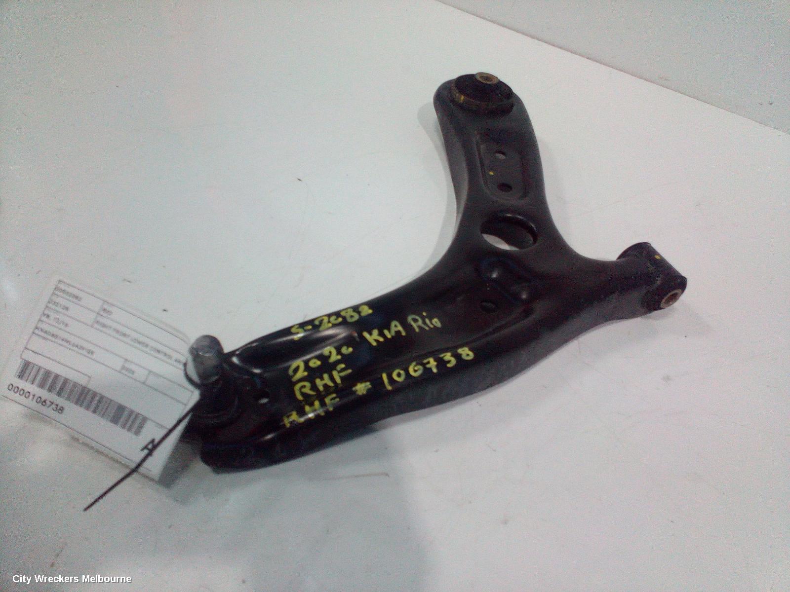 KIA RIO RIGHT FRONT LOWER CONTROL ARM, YB, 12/2016 - 06/2023 - Image 2
