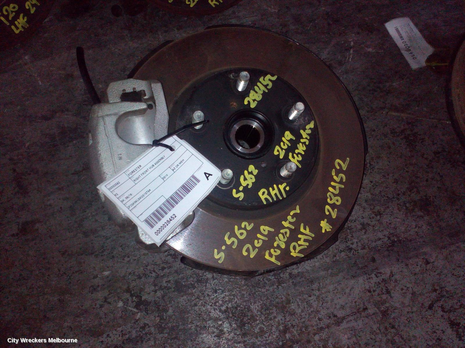 SUBARU FORESTER RIGHT FRONT HUB ASSEMBLY, SK, 08/2018 - 11/2024 - Image 2