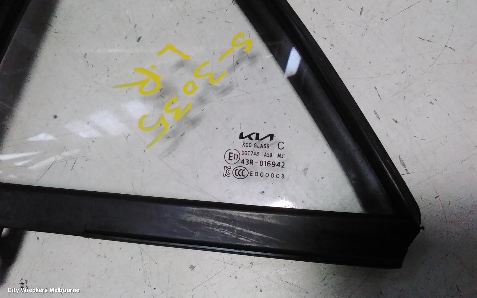 KIA RIO LEFT REAR 1/4 DOOR GLASS, YB, 12/2016 - 06/2023 - Image 3
