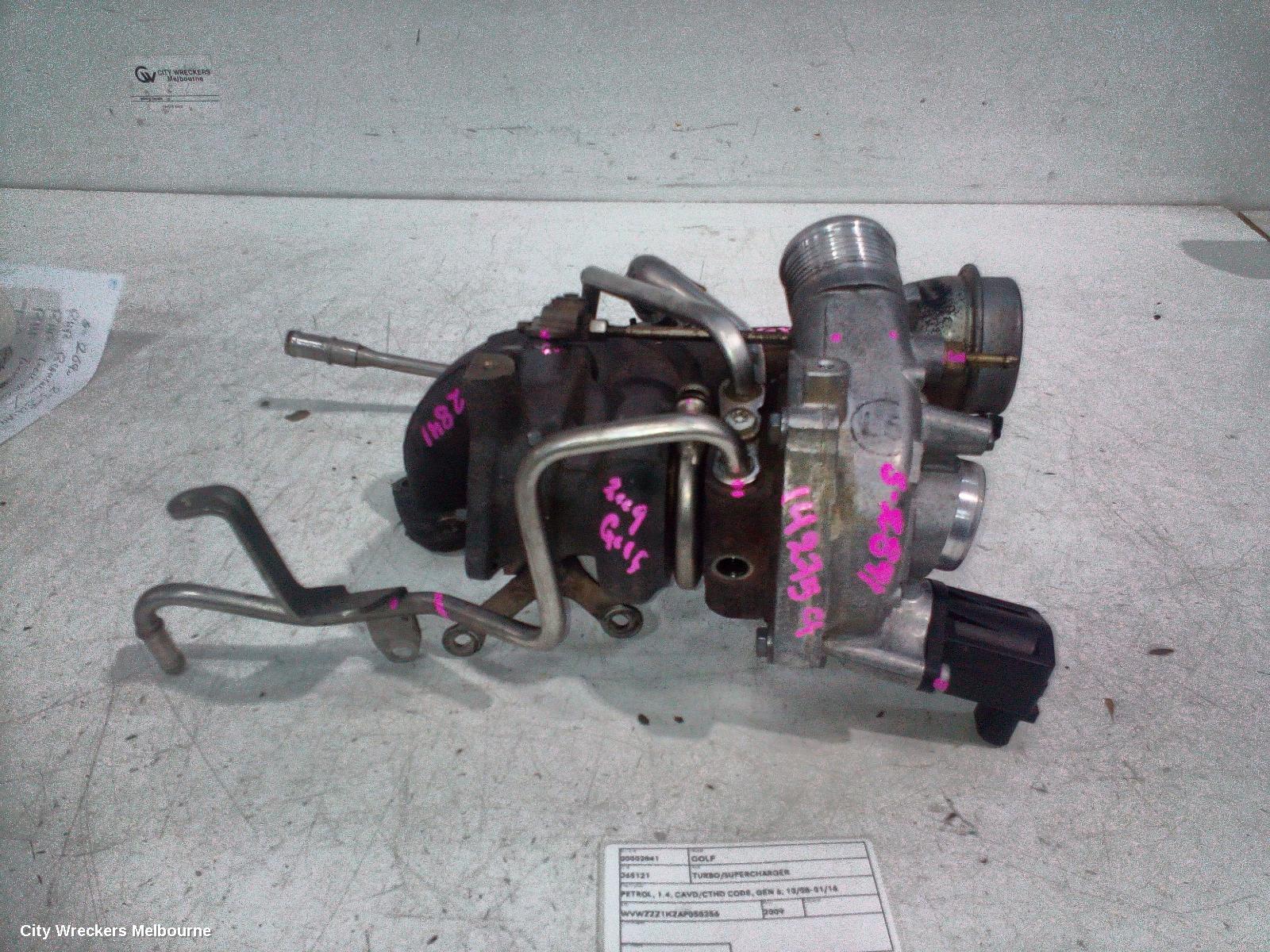VOLKSWAGEN GOLF TURBO SUPERCHARGER, PETROL, 1.4, CAVD/CTHD CODE, GEN 6, 10/2008 - 01/2016 - Image 1