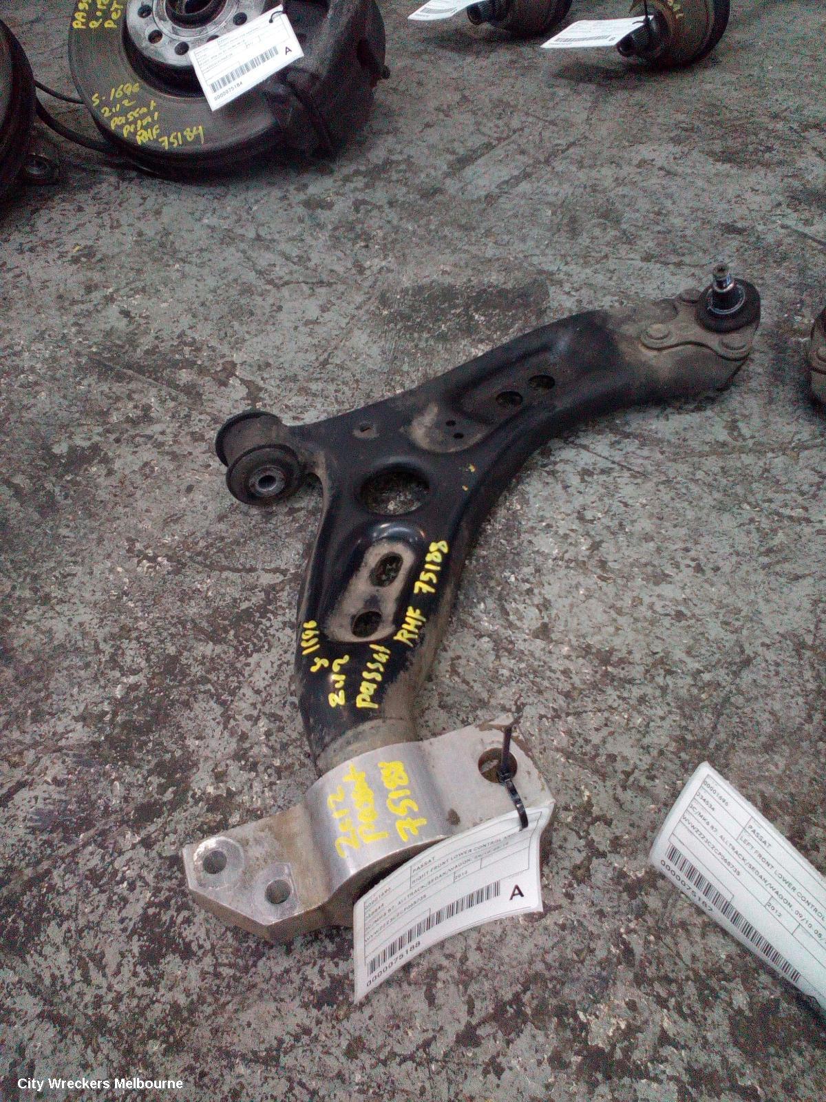 VOLKSWAGEN PASSAT RIGHT FRONT LOWER CONTROL ARM, 3C/MK6 B7, ALLTRACK/SEDAN/WAGON, 09/2010 - 05/2015 - Image 1