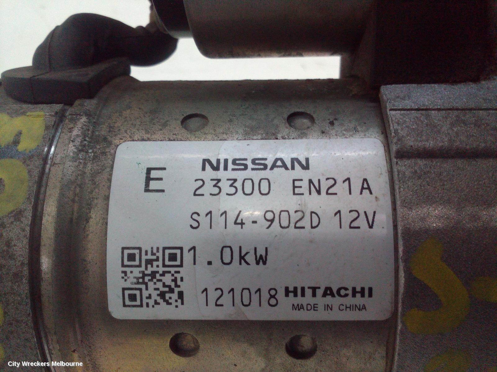 NISSAN PULSAR STARTER, PETROL, 1.8, MRA8DE, B17/C12, 12/2012 - 12/2017 - Image 3