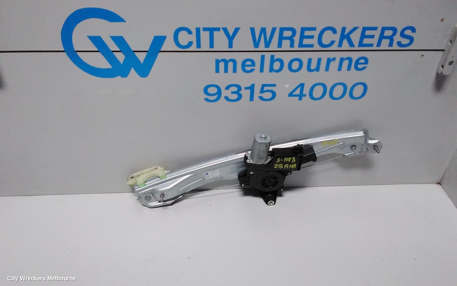 HOLDEN COMMODORE RIGHT REAR WND REG/MOTOR, ZB, 10/2017 - 12/2020 - Image 1